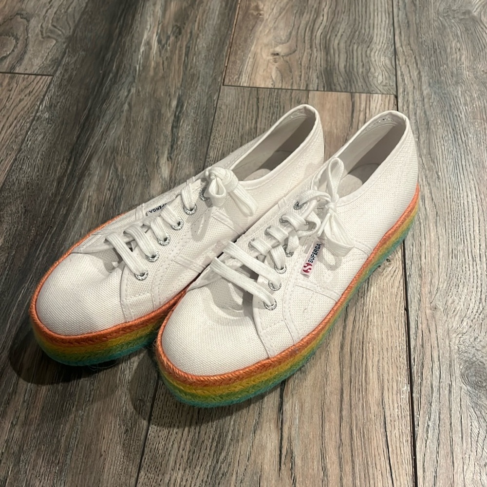 Superga Platform Sneakers, never been worn